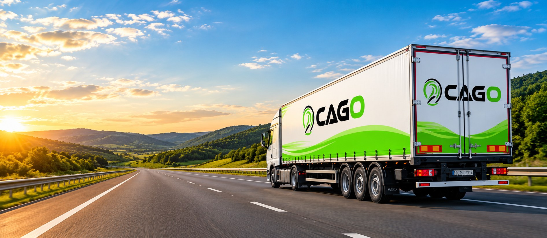 Camion CAGO sur l'autoroute